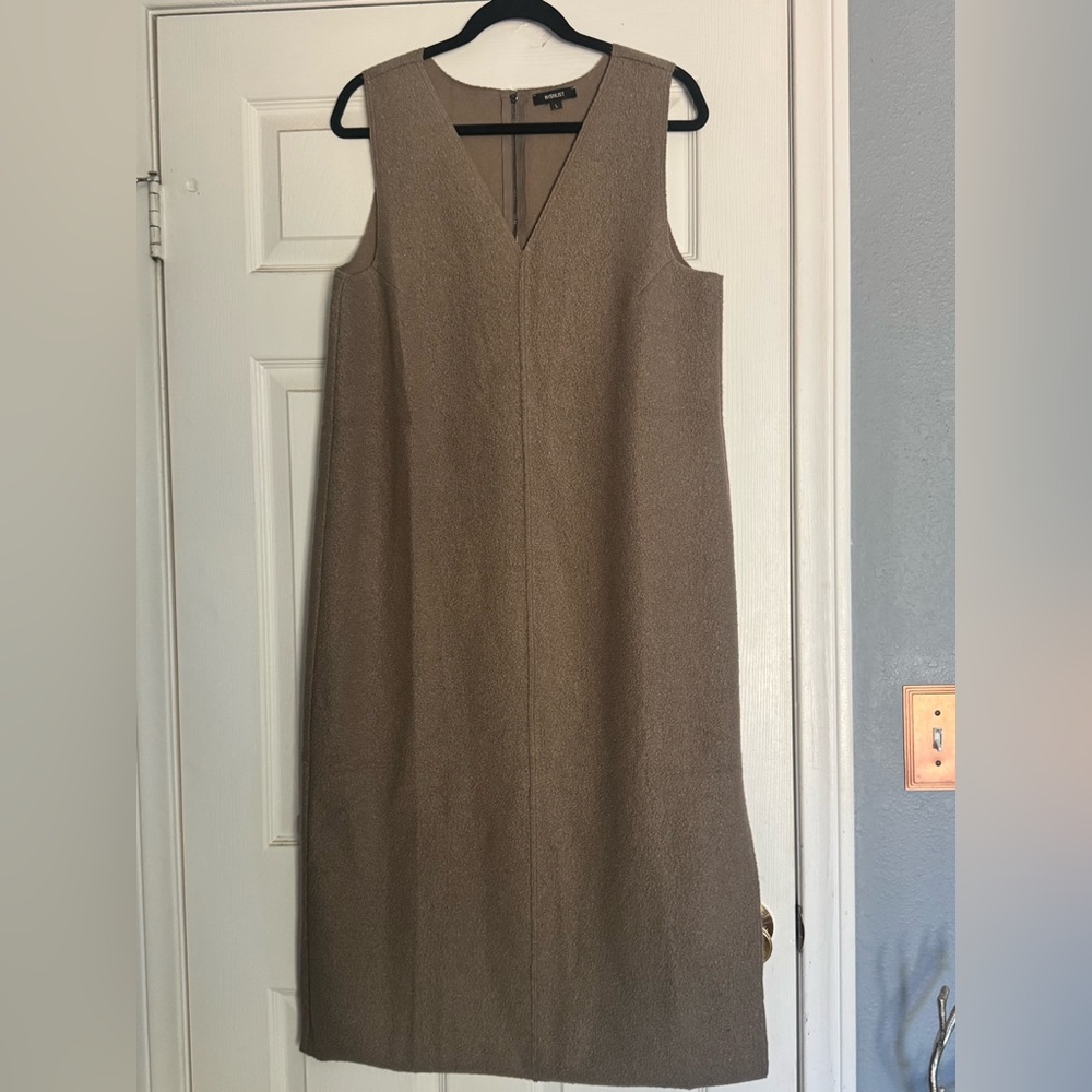 Wishlist brown  Dress V-Neck Sleeveless maxi
